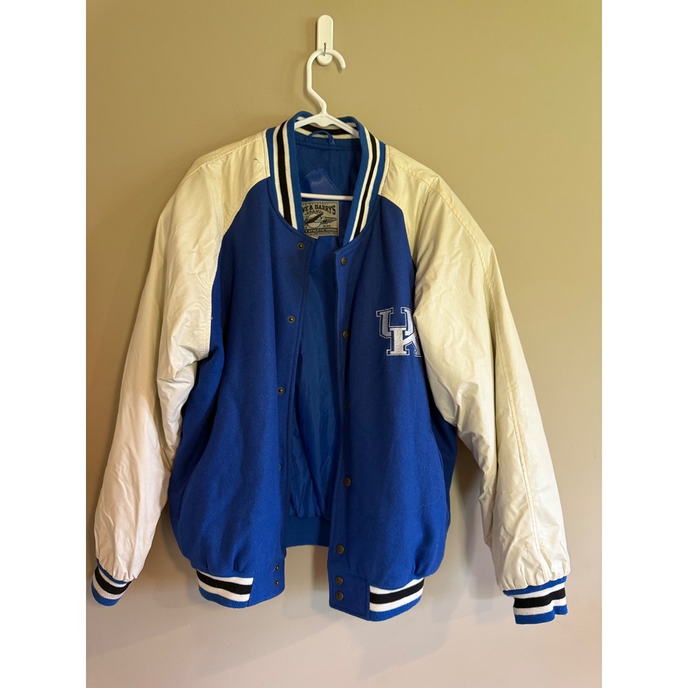 Steve & Barrys‎ University of Kentucky Varsity Jacket Blue White Mens Large UK